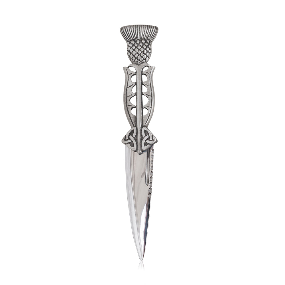 Thistle Handle Sgian Dubh - 4 colours available - Braemar Highlandwear Matte