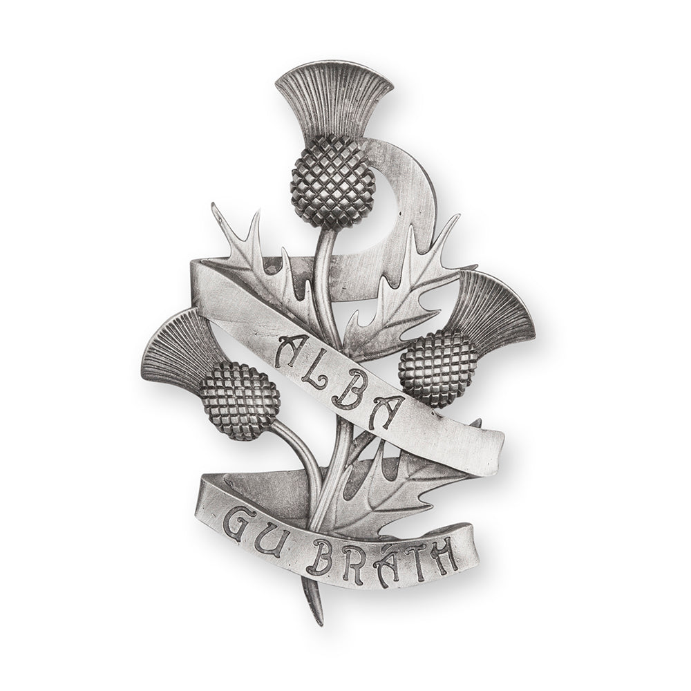 Alba Gu Brath Pewter Kilt Pin - Braemar Highlandwear Matte