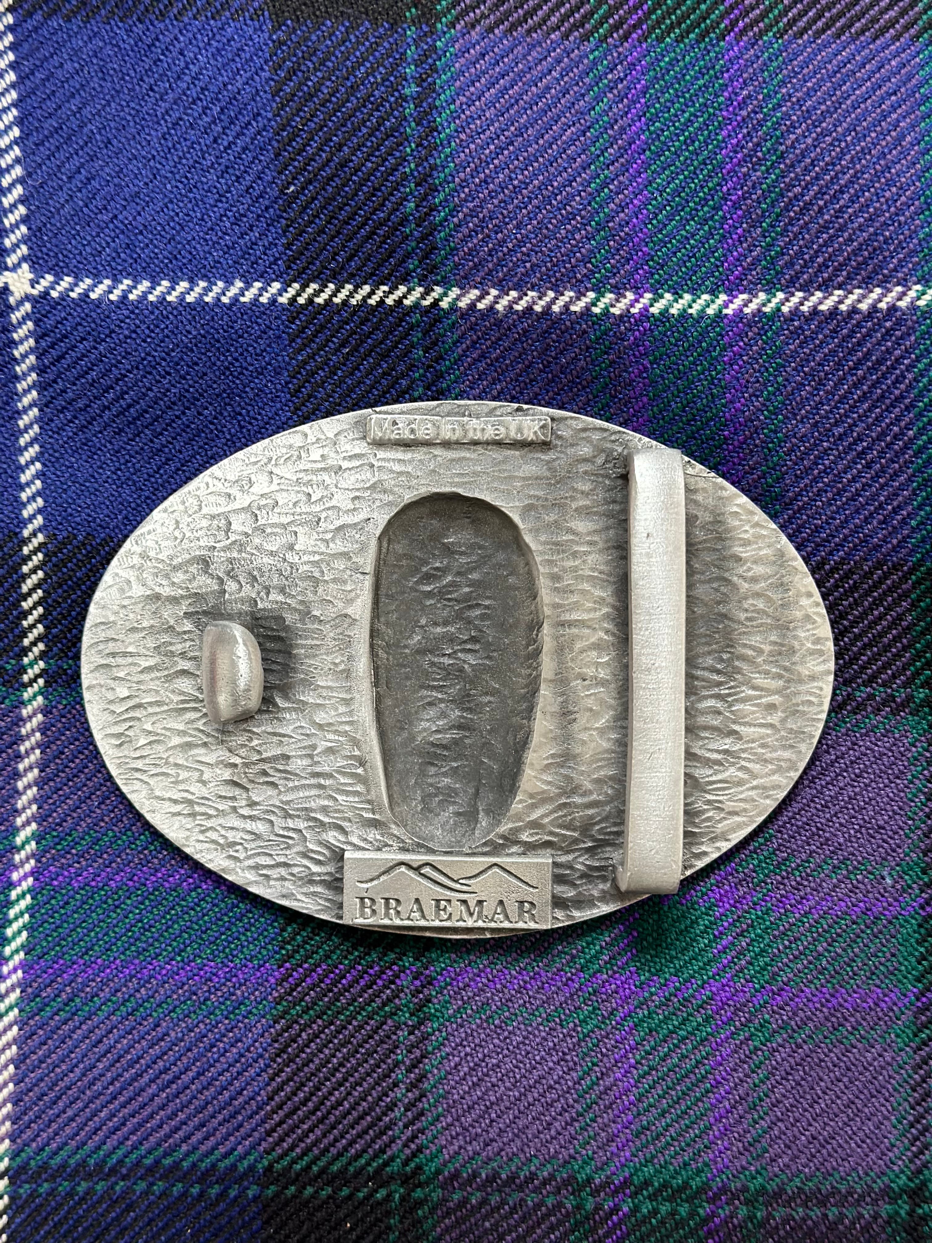 Handcrafted Viking Pewter Kilt Belt Buckle - Authentic English Design - Braemar Highlandwear